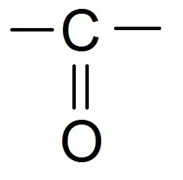 groupe carbonyle /> </p>
<p>A gauche et à droite on est obligé de mettre des carbones pour une cétone.<br />
En effet, si c’est un H on verra plus loin que ce n’est pas une cétone…</p>
<p><strong>Pour le nom on rajoute anone, sauf que, comme pour les alcools, on met un chiffre avant le one, qui correspond au numéro du C qui porte la double liaison avec O : </strong></p>
<p style=