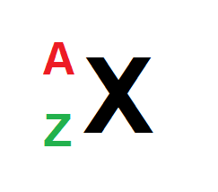 notation d'un atome x a z