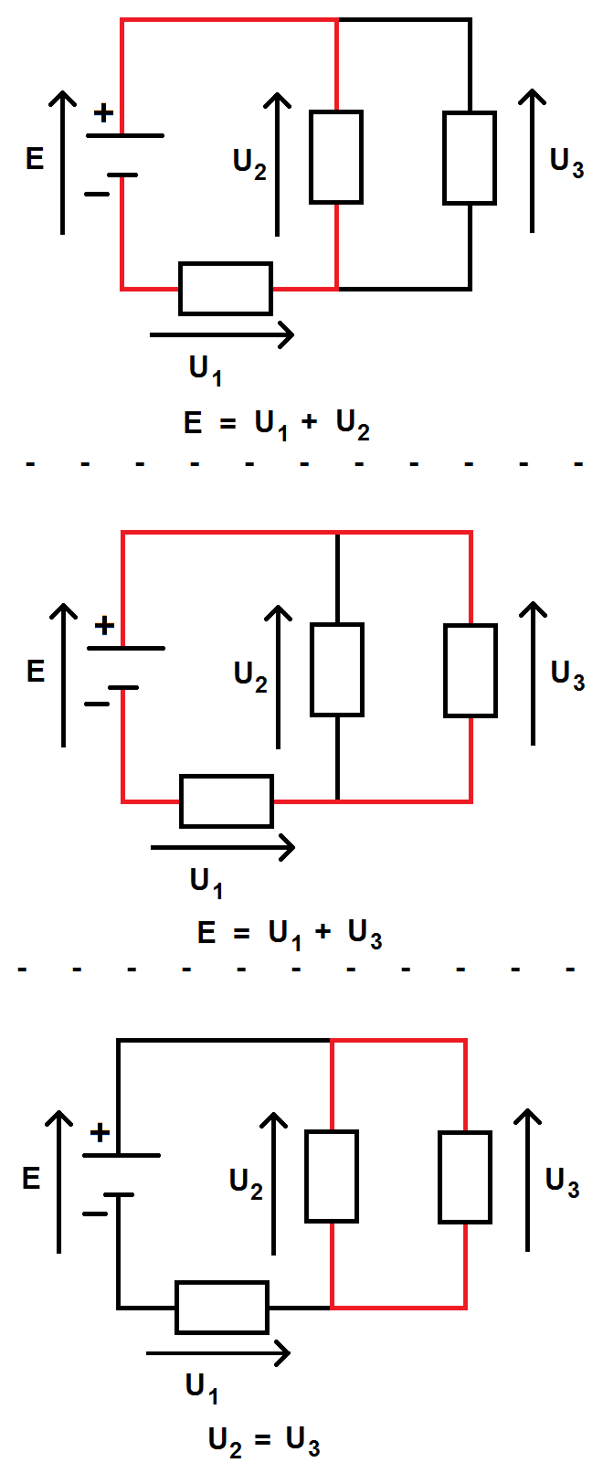 la loi des mailles dans un circuit électrique