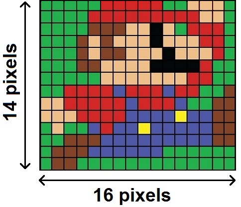 Mario pixélisé